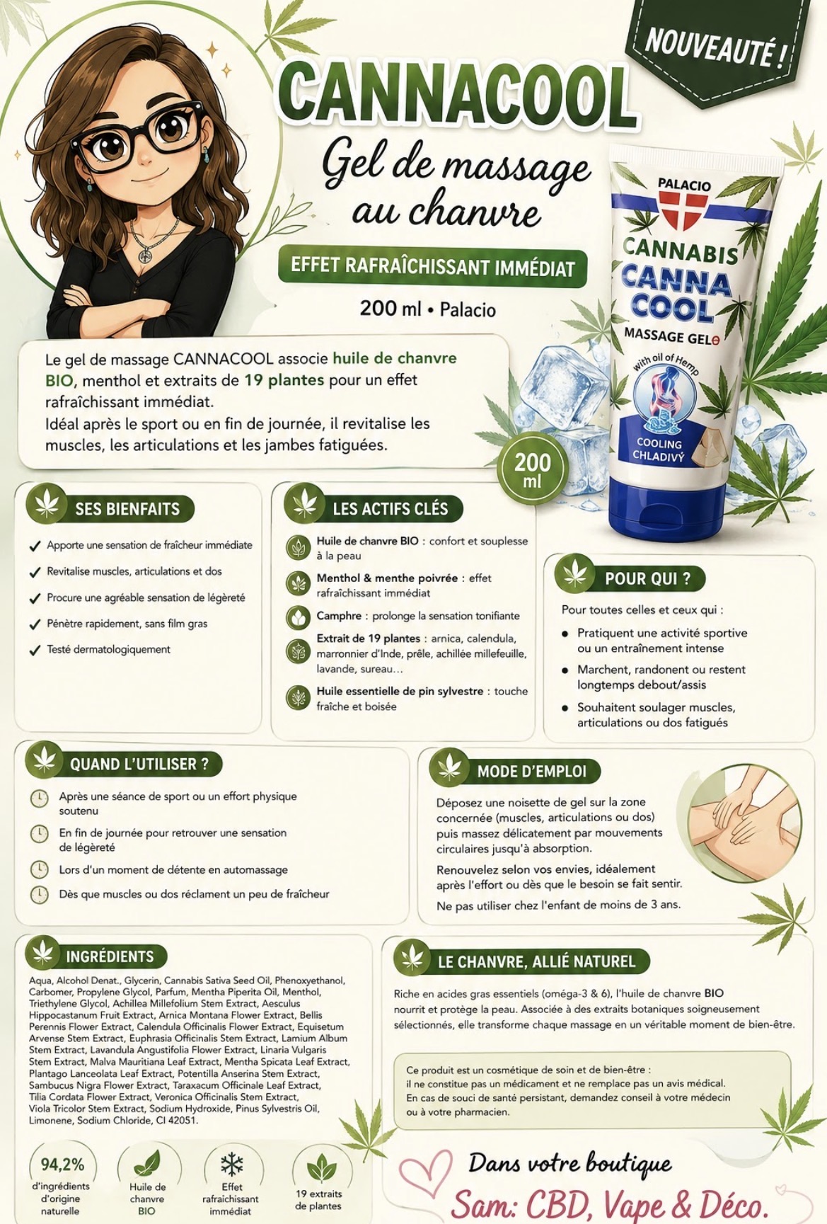 Cannacool — Gel rafraîchissant